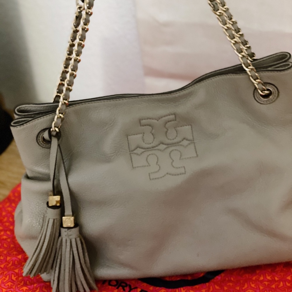 Tory Burch Thea Chain Shoulder Slouchy Tote